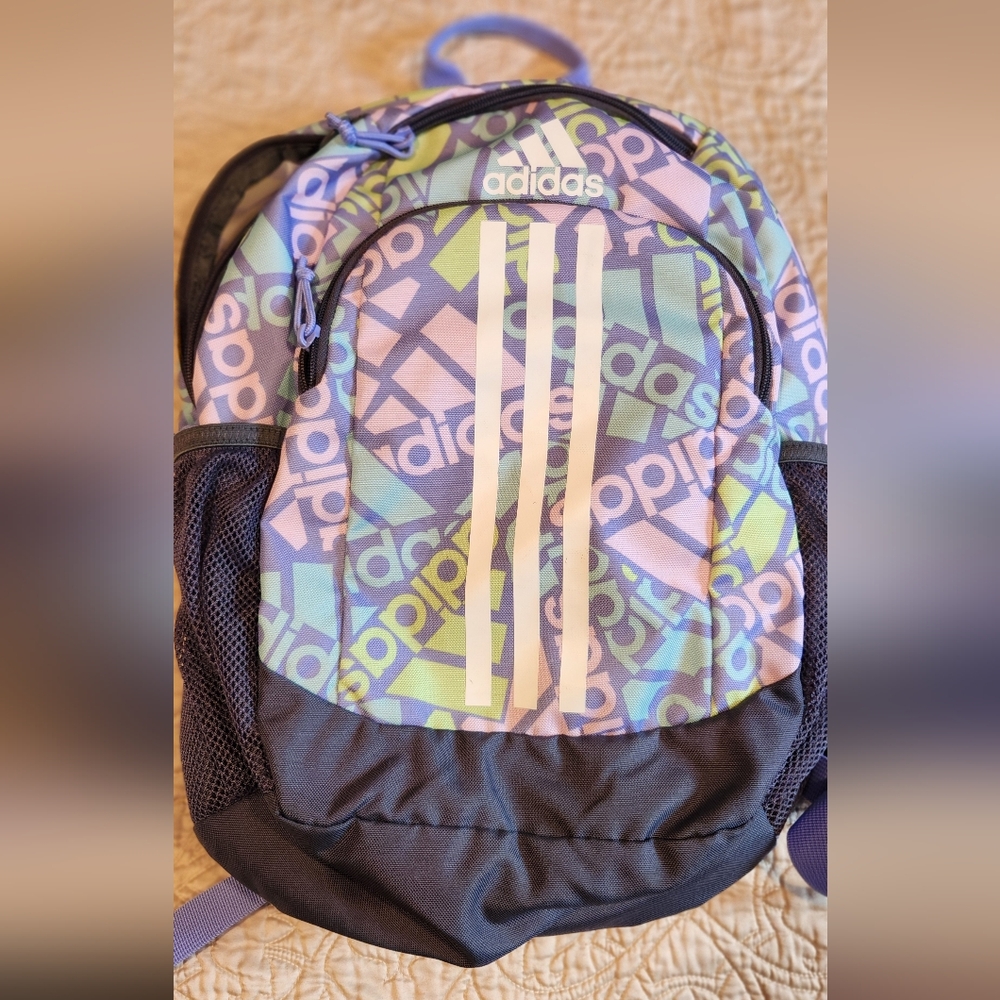 Adidas Gray and Black Backpack